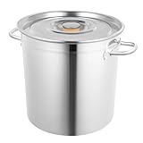 Edelstahl Suppentopf Mit Deckel Kochtopf Topf Lebensmittelqualität Schwerer Großer Suppentopf Für Eintöpfe, Suppen, Haushalt Und In Der Gastronomie geeignet