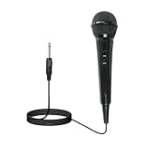 Dynamisches Mikrofon Karaoke Mikrofon Professional Mikrofon Handheld Mikrofon mit Nierencharakteristik mit 3 m Kabel 6,5 mm Klinke Gesangsmikrofon für Verstärker PA System Karaoke Meeting Party