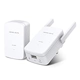 Mercusys Powerline WLAN MP510 KIT, 1000 Mbit/s HomePlug AV2, 300 Mbit/s WLAN, Gigabit Port, Plug & Play