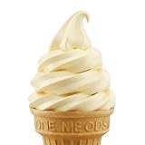 Bazko Sahne Geschmack Eispulver für Eismaschine | Softeispulver Speiseeispulver 4 kg | Cremig & Ergiebig
