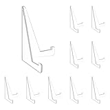 Kartenständer Acryl, 10 Stück Plastik Staffelei Transparente Karten Ständer Acrylstaffelei Staffeleiständer Aufsteller kartenständerStänder Bilderständer für die Präsentation Karten Medaillen Münzen