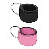 Milisten Verstellbare Gepolsterte Sport Knöchelriemen für Krafttraining rutschfest Robustes Material für Beinübungen Kabelzug und Fitnessgeräte für Gym Workouts und Widerstandsübungen