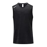 SUPTTING Herren Tanktop Muskelshirt Ärmellos Rundhalsausschnitt Sportshirt Sportlich Minimalistisch, Atmungsaktiv Leicht, Fitness Oberteil Logo-Druck Laufshirt für Fitnessstudio Joggen