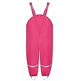 OYAKO.NEST Regenhose Kinder 140 Matschhose Jungen 140 Matschhose Mädchen 140 Frühling und Sommer Buddelhose(Nicht Gefüttert,Rose 134-140)