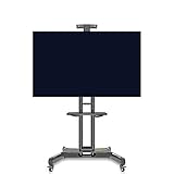 Universeller TV-Ständer mit Rädern für 32- bis 65-Zoll-Fernseher. Mobiler TV-Wagen für LCD-, LED-, OLED-Flachbildschirme, Plasmafernseher, kommerzielle Haushaltsdisplays, TV-Halterungen