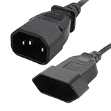 Aboiled Power Adapter Kabel, IEC 320 C14 Stecker Stecker eine EuropäIsches CEE 7/16 2-Poliges Buchse Power Kabel für USV PDU