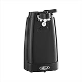 bella Elektrischer Dosenöffner und Messerschärfer, multifunktionaler Glas- und Flaschenöffner mit abnehmbarem Schneidhebel und Kabelaufwicklung, Edelstahlklinge