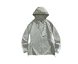 Herren-Sportjacke, langärmelig, durchgehender Reißverschluss, schnelltrocknend, Laufjacke, Wandern, Angeln, Hemden, En8, M