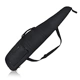 AUMTISC Gewehrtasche Airsoft Waffentasche Luftgewehr Tasche Gewehrkoffer Futteral Langwaffen FürPistole Und Gewehr,Die Jagd Schießen Polsterung Gun Bag 132/122/112 (Black, 122 Zentimeter)