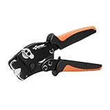 KF CPTEC® Selbsteinstellende Crimpzange für Aderendhülsen 0.08-16mm² - Vierkant Aderendhülsenzange - AWG 30-5 Endhülsen Draht-Crimpwerkzeug,Aderendhülsen-crimpzangen