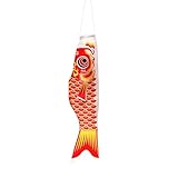 AOYUDJ Japanischer Karpfen-Windsack, Luftschlangen, Fischdrachen, Cartoon-Fisch, bunte Windsäcke, Karpfensocke, Koinobori