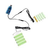 Typ C USB Auf 1 5 V 3 4 5 6 9 12 AA Batterie Eliminatoren Ersetzen Sie 1-8pcs Batterien Einstellen Von Spannungsnetz Kabel AA Batterie Lithium Wieder Auflädelbar