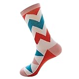 Sneaker Socken Damen Bunte Sohle für den Heimsport, lässige Baumwollsocken Socken Set Witzig (F, One Size)
