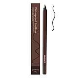 du Augenbrauenpuder - matte und schimmernde Augenbrauen mit abgewinkeltem Pinsel | langanhaltender und mischbarer Ombré-Augenbrauen-Farbton - kompaktes Spiegeldesign (