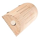 ELAYARD Ergonomisches U förmiges Nackenstützkissen aus Holz mit Moxibustion für Massage und Zuhause Fördert Gesunde Haltung Lindert Nacken Rückenschmerzen Praktisches Kompaktes