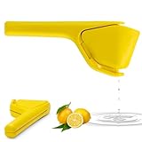 Zitronenpresse – Premium Zitruspresse aus Robust ABS, 2025 Upgraded, Handpresse für Zitronen und Limetten, spülmaschinenfest, Lemon Squeezer (ABS Gelb)