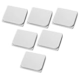 Homoyoyo 6 Stück Teiliges Selbstklebende Duschvorhang Clips mit Rutschfester Innenfläche Winddichte Befestigungsklammern für Badvorhänge Schnelle Montage ohne Werkzeug Geeignet für Glatte