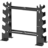 Hantelständer für Krafttraining Hantelscheibenständer für Krafttraining Ständer für Aufbewahrung von Gewichten Kurzhantelständer Dumbbell Rack (schwarz)