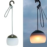 LED Campinglampe, 320 Lumen, 2 Farben, 3 Lichtmodi, Bruchsicher, 4000mAh Notstrombank, IPX5 Wasserdichte Camping Laterne USB C Wiederaufladbare LED Nachtlicht für Wandern, Notfall, Dekoration