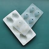 ZBKJYILF 3D Zitrone Form Silikon Backform，6 Gitter kreative Zitronen einzigartige Silikonformen für Brownies, Kuchen, Mousses, Pfannen, Desserts