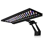 42W 120 cm Clip-on LED Aquariumbeleuchtung, 24/7 Tageslicht Timer Mondlicht Timer, Einstellbare Helligkeit Aquarium LED Licht mit 9 Farben, für Pflanzenbeleuchtung, Süßwasseraquarien