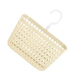 PRETYZOOM 10 Stück Hängekorb zur Aufbewahrung in der Küche kitchen storage basket küche organisation platzsparend Aufbewahrungskorb Vorratsbehälter Korb für die Küche Wandspeicher pp Beige