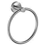 Handtuchring, Badezimmer-Hardware-Zubehör, wandmontierter Handtuchring, einfacher runder Handtuchhalter aus Edelstahl, für Bad und Küche Gebürstetes Nickel