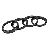 X AUTOHAUX 4stk.Kunststoff Radnaben Zentrierringe Zentrierung für Radnabe 67.1-56.1mm Schwarz
