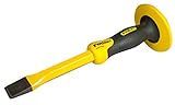 STANLEY FatMax Präzisionsflachmeissel Fliesen Meißel (mit Handschutz, 25 mm Klingenbreite, Chrom-Vanadium, gehärtet und vergütet) 4-18-332