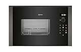 NEFF HLAGD53G0, N 50, Einbau-Mikrowelle mit Grill, Automatikprogramme, Easy Clean Selbstreinigung, Einfache Bedienung durch Drehknebel und LED-Display Plus, Ideal für Hocheinbau mit Drehtür