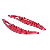 BASPHHH Schaltwippen Lenkrad Kompatibel mit Panamera 2017 2018 2019 Auto-Styling-Konsole Lenkrad-Schaltwippen Innenausstattung(Red)