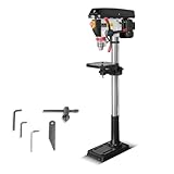 STAHLWERK Säulenbohrmaschine 900 W – Bohrdurchmesser Ø 5-20 mm, 280-2.380 U/min, präzise Standbohrmaschine für Heimwerker und Metallbauer, robuster Bohrtisch und Metallfuß für stabilen Stand