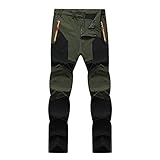 riou Herren Trekkinghose Winter Stretch mit Taschen Softshell Arbeitshose Leichte Leichte Softshellhose Reißfeste Winterhose Elastische Jagdhose, Schwarz , XXXXXL