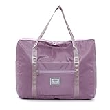 Stilvolle Tragetasche für Krankenhaus mit Stauraum und Tasche, große Kapazität, Fitness, Turnbeutel, Handtasche, Schultertasche für Damen und Herren, violett