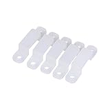 100Pcs Silicone Holder Clips Fixing, LED Strip Light Clips White for 8mm 10mm 12mm Flexible Mounting Clamps Accessories Fixing 3528 5050 1210 RGB Light (10mm)