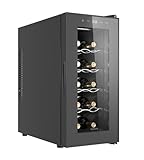 Cavin Kleiner WeinkühlschrankTundra Collection 10 Black – nur 35 dB – thermoelektrisch – 10 Flaschen – elegantes Design – modern und effizient