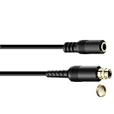 Limtula 3,5 mm Panel-Mount-Adapter, 3,5 mm Verlängerung für elektronische Geräte für Smartphones, Musik-Player, Autoradios