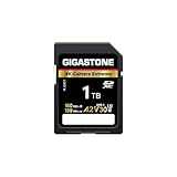 GIGASTONE 1 TB SD-Karte, 4K Camera Extreme, A2 V30 U3 SDXC Speicherkarte High Speed UHD Video kompatibel mit Canon Nikon Sony Panasonic Digitalkamera, mit 1 Mini-Hülle