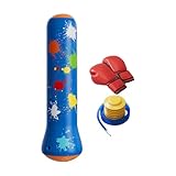 Kinder Boxsack - Aufblasbares Sportspielzeug Mit Handschuhen Und Pumpe,Boxsack Mit Rückprall Funktion | Für Karate Drinnen & Draußen Im Wohnzimmer Schlafzimmer Für Mädchen