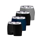 Boxershorts für Herren, Baumwolle, atmungsaktiv, Stretch (4 Stück), mehrfarbig, S