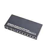 MRNUPLUM 1 STÜCKE Gigabit SFP Medienkonverter 2 SFP zu 8 RJ45 Transceiver Glasfaser-switch