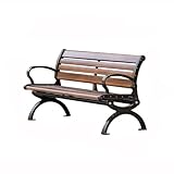 LJHFG63KUYT Terrassenmöbel Aluminiumlegierung Parkstuhl Außenbank Outdoor Freizeit Liegebank Multi-Modell Optional für Außenbereiche(Mittel)