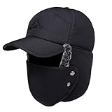 MOAZIFI Wintermütze Herren, Mütze Mit Ohrenklappen, Fliegermütze Herren, Fellmütze Herren, Fellmütze Herren, Fliegermütze, Mütze Herren Winter, Herren Wintermütze, Trapper Mütze Herren