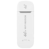 4G LTE Stick, Mobiler WLAN Router für Auto Surfstick Ohne Vertrag LTE 4G Dongle mit SIM-Kartensteckplatz 150 Mbps USB WiFi Router Netzwerk Hotspot