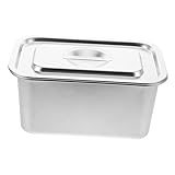HEALLILY Kompostbehälter Für Die Küche Küchenbehälter Mit Deckel Kompostbehälter Für Die Arbeitsplatte Mit Deckel Komposttonne Behälter Aus Edelstahl Komposthaufen Silver Rostfreier Stahl