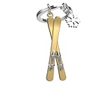 O meta[l]morphose Metalorphose MTM151-01 Schlüsselanhänger für Ski und Flocke, goldfarben, one size