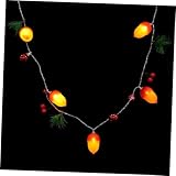 MAGICLULU 1 Stück Schnur Laternenpfahl Fenster Weihnachtsbeleuchtung Lichterketten Weihnachtsstern-fensterlichter Weihnachtsstern Leuchtet Partylichter Eichel-lichterkette Plastik Colorful