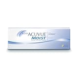 ACUVUE MOIST 1-Day Tageslinsen für empfindliche Augen & Allergiker – Tageskontaktlinsen mit -2,5 dpt und BC 8.5 – UV Schutz & angenehmes Tragegefühl – 30 Linsen