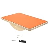 DECHOUS Balance Wippe aus Robustem Holz Balancierbrett für Kleinkinder und Jugendliche Sensomotorisches Trainingsspielzeug Koordination Haltung und Gleichgewicht Sicher und Langlebig