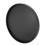 Runde Form Masser Holz Tee Kaffee Snack Essen Servieren Tablett Teller Restaurant Haus Verwenden Sie umweltfreundliche langlebige Moderne Elegante Schwarze hölzerne 37,5 cm (Schwarz)